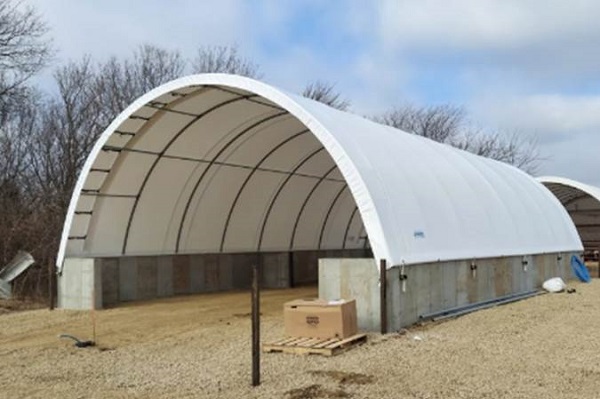 Fabric structures for wall mounting - Portable Garage Shelter